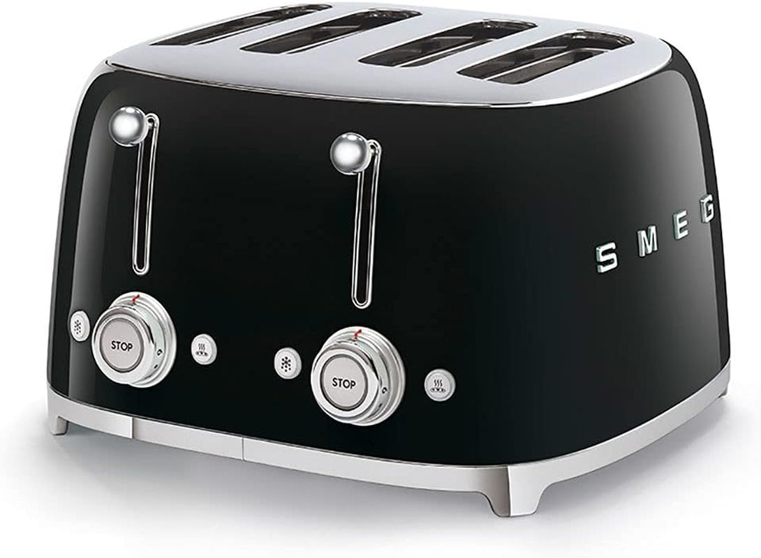 50S Retro Line Black 4X4 Slot Toaster