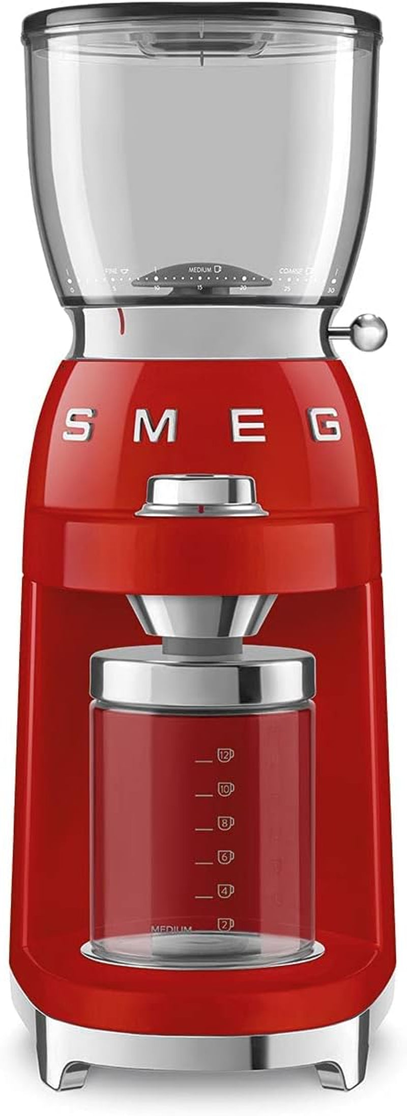 50'S Retro Style Aesthetic Coffee Grinder, CGF01 (Red) Large