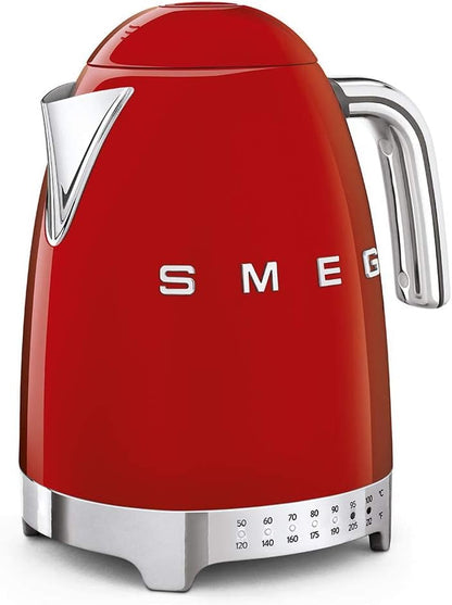Red Stainless Steel 50'S Retro Variable Temperature Kettle