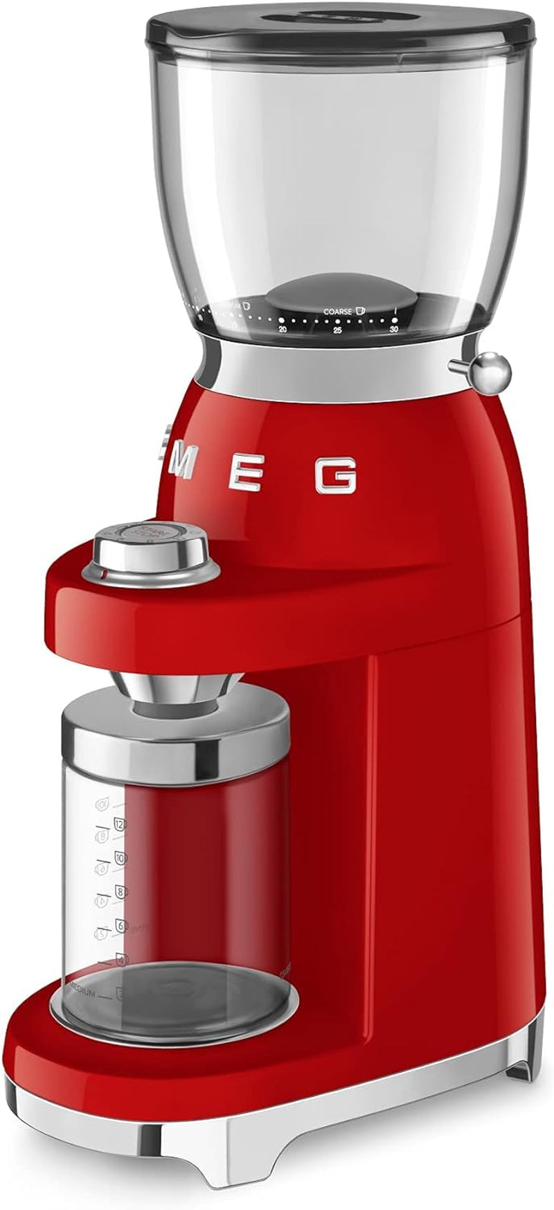 50'S Retro Style Aesthetic Coffee Grinder, CGF01 (Red) Large