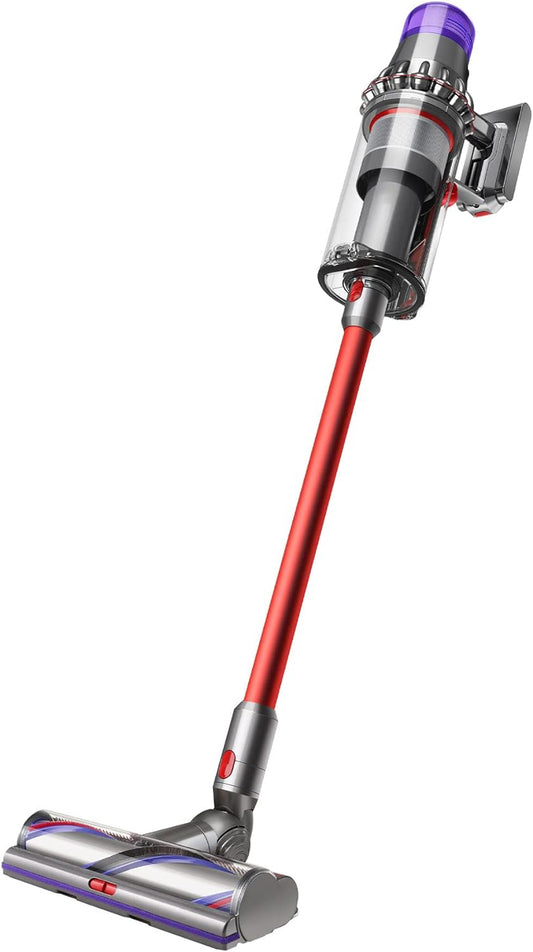 Outsize Cordless Vacuum Cleaner, Nickel/Red, Extra Large