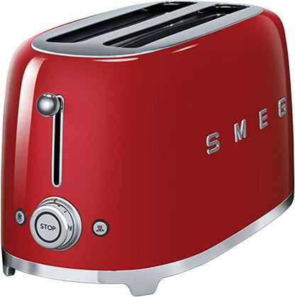 TSF02RDUS 50'S Retro Style 4 Slice Toaster, Red, Large