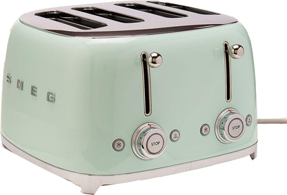 50S Retro Line Pastel Green 4X4 Slot Toaster