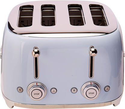 50S Retro Line Pastel Blue 4X4 Slot Toaster