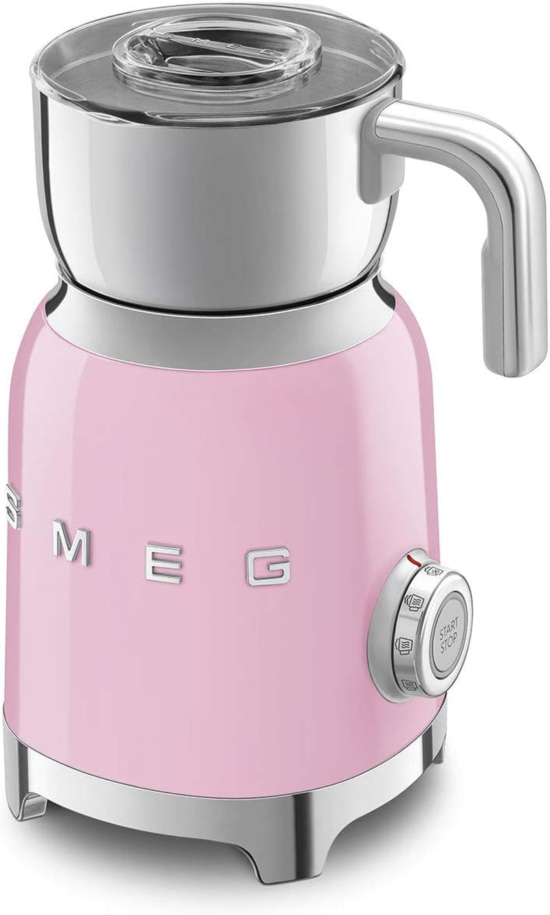 50'S Retro Style Aesthetic Milk Frother (Pink)