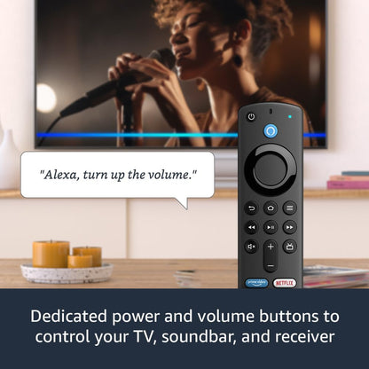 Fire TV Stick, HD, Sharp Picture Quality, Fast Streaming, Free & Live TV, Alexa Voice Remote with TV Controls