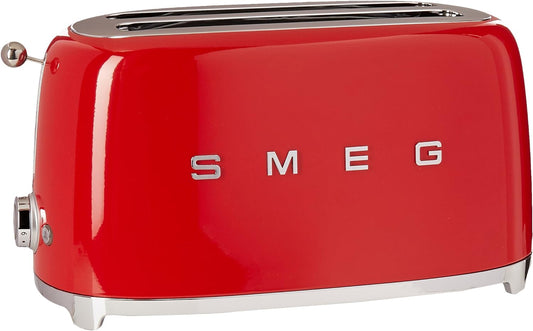 TSF02RDUS 50'S Retro Style 4 Slice Toaster, Red, Large