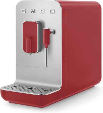 Fully Automatic Coffee Machine with Integrated Grinder and Steam Wand BCC02RDMUS, Red, Large