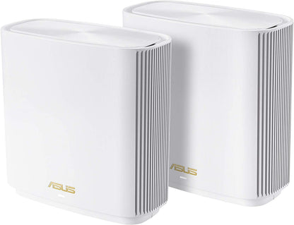 Zenwifi AX6600 Tri-Band Mesh Wifi 6 System (XT8 2PK) - Whole Home Coverage up to 5500 Sq.Ft & 6+ Rooms, Aimesh, Included Lifetime Internet Security, Easy Setup, 3 SSID, Parental Control, White