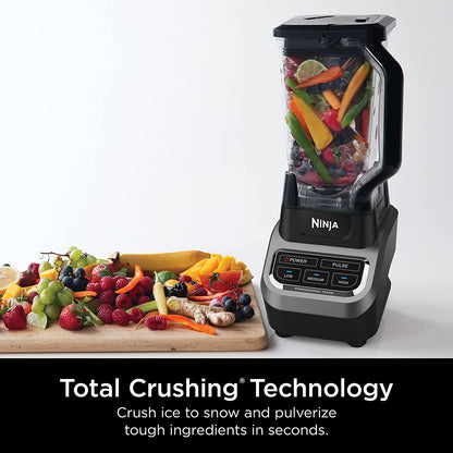 BL610 Professional 72 Oz Countertop 1000-Watt Base and Total Crushing Technology for Smoothies, Ice and Frozen Fruit, Black, Blender + Pitcher