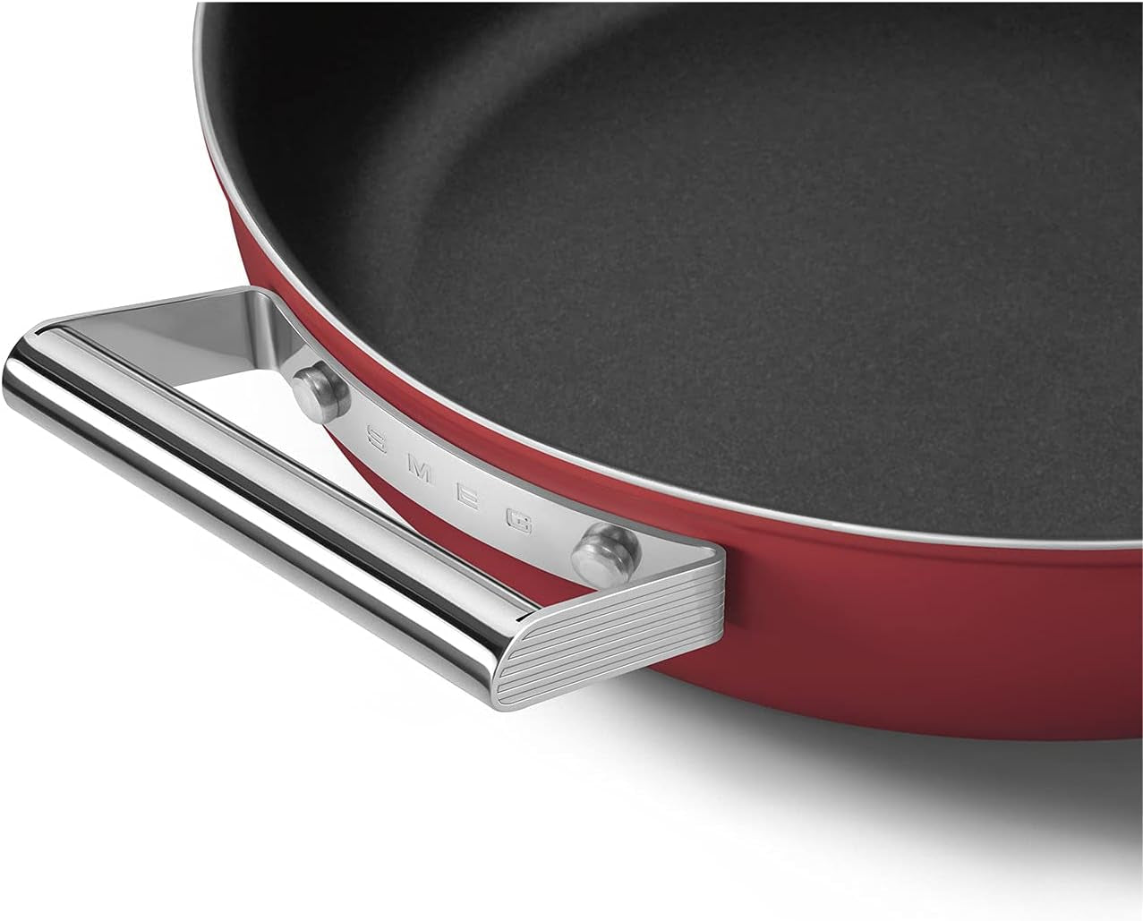 Cookware 11-Inch Red Deep Pan with Lid