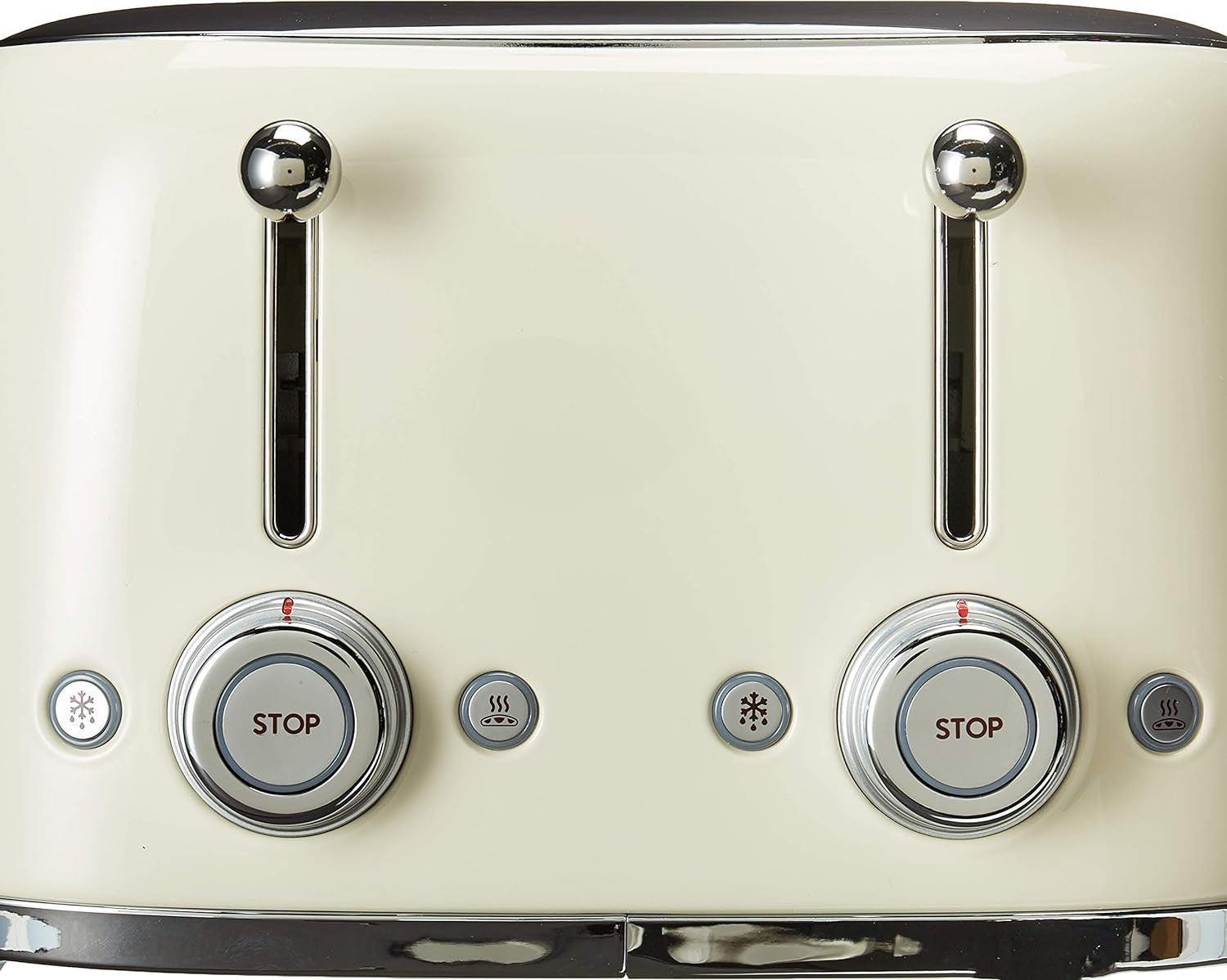 50S Retro Line Cream 4X4 Slot Toaster