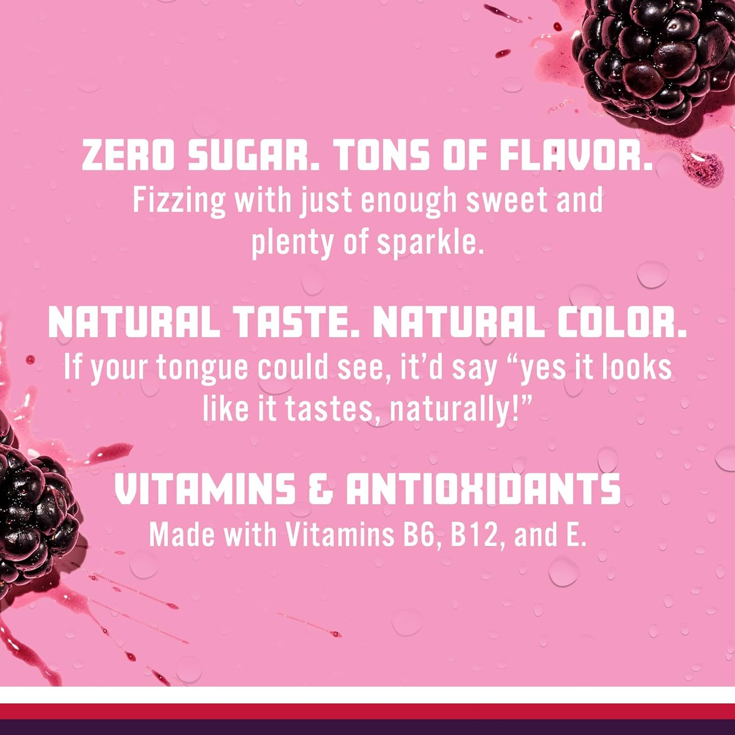 , Black Raspberry Sparkling Water, Zero Sugar Flavored Water, with Vitamins and Antioxidants, Low Calorie Beverage, 17 Fl Oz Bottles (Pack of 12)