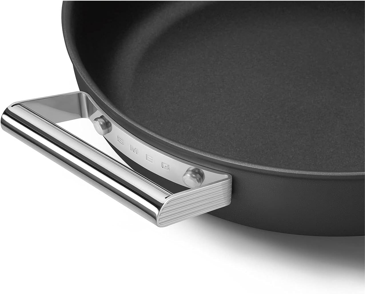 Cookware 11-Inch Black Deep Pan with Lid