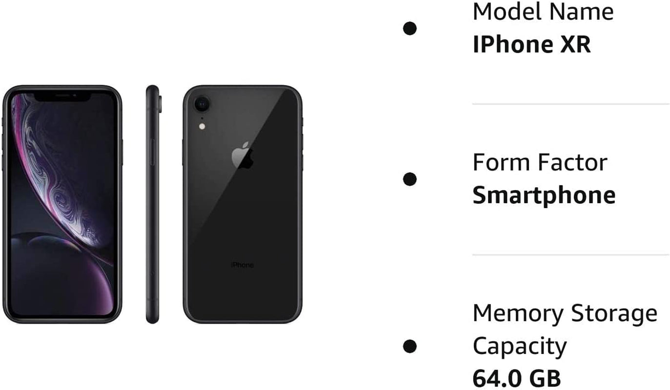 Apple iPhone XR 64GB Black (Renewed) - Growing Apex Tech